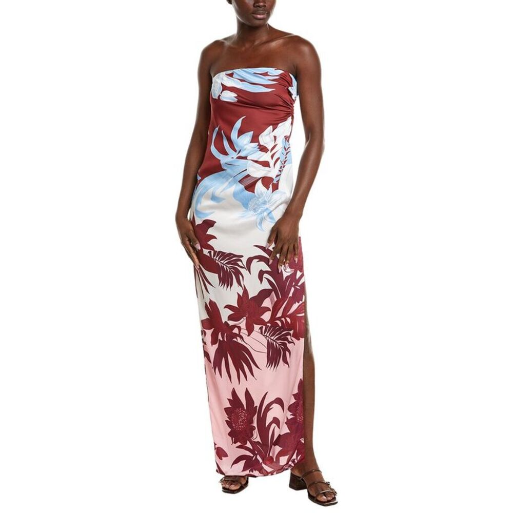 Rococo Sand Womens Off-Shoulder Maxi Dress, Pink